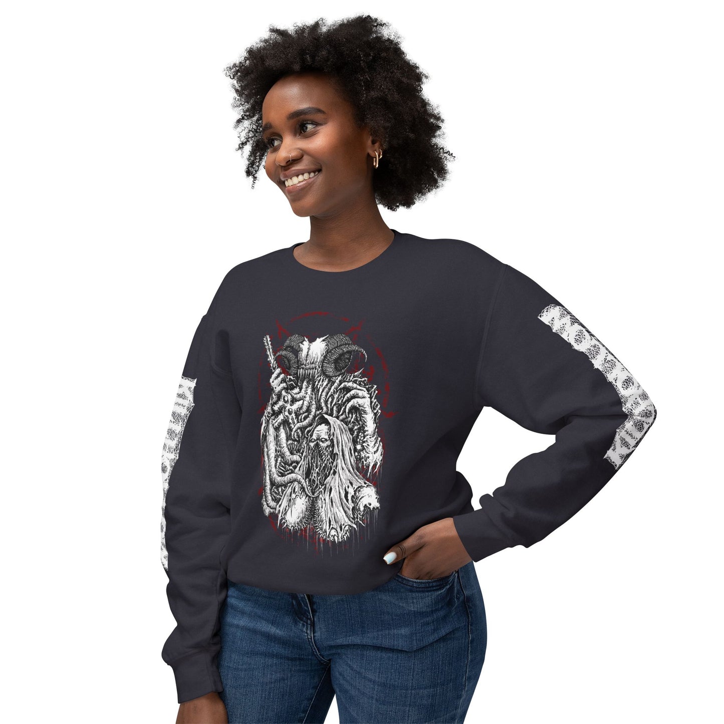 BLASPHEMOUS7HORNS Crewneck Sweatshirt